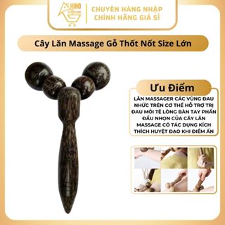 Cây Lăn Massage Bằng Gỗ Hỗ Trợ Đau Nhức Toàn Thân Thái Lan, Dụng cụ massage toàn thân bằng gỗ tự nhiên - Hinohouse