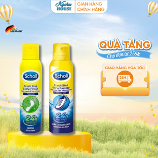 Xịt khử mùi hôi chân & giày dép Scholl Fuss 150ml, ngăn mồ hôi chân - Hàn Nội Địa Đức