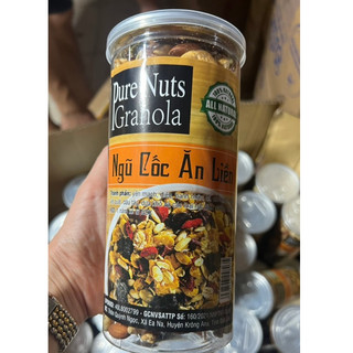 Ngũ cốc dinh dưỡng loại 1. Granola ăn liền 100% hạt tự nhiên hộp 500g nông sản Đắk Lắk