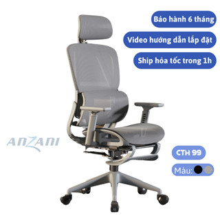 Ghế Công Thái Học, Ghế Văn Phòng CTH-99 FULL LƯỚI, Tiện ích Ngả Lưng Lên Đến 160 Độ Gác Chân