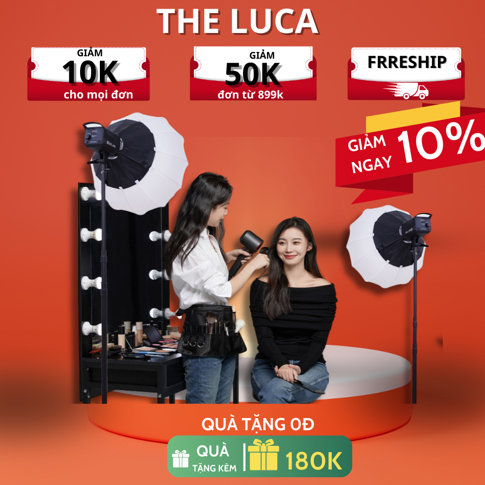 Đèn livestream softbox cầu SY 500W - Đèn chụp ảnh hỗ trợ sáng, đèn studio hình cầu dùng cho livestre
