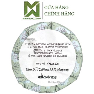 Sáp vuốt tóc giữ nếp trung bình Davines Medium Hold Finishing Gum 75ML