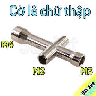 Cờ lê chữ thập mini M3 M4, co le mini, co le van oc, co le rc, co le chu thap, cờ lê chữ thập