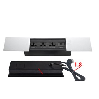 HỘP ĐIỆN ÂM BÀN, ÂM SÀN TRƯỢT MỞ TRƯỢT ĐÓNG BẢO VỆ TRẺ EM CHẤT LIỆU HỢP KIM NHÔM SANG TRỌNG [dungcuthomoc24h]