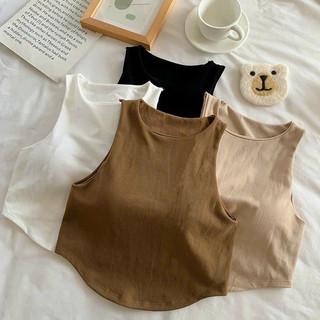 Áo bra ba lỗ chất thun mịn đẹp co giãn có đệm mút ngực dán croptop