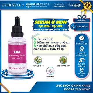 Serum Ủ Mụn làm Sạch Mụn không Đau không Sưng ACNES PUSHING SOLUTION Hathor Beauty 50ml - Coravo