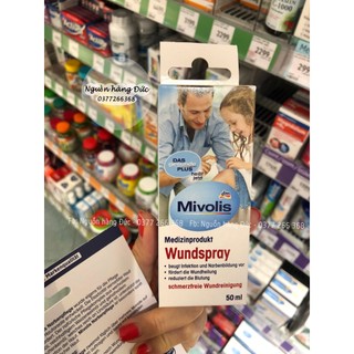 Xịt cầm máu và khử trùng vết thương Mivolis Dasgesund Đức- Nguồn hàng Đức