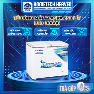☑️ bcd-3068c - tủ đông mát alaska 250 lít bcd-3068c - hàng chính hãng