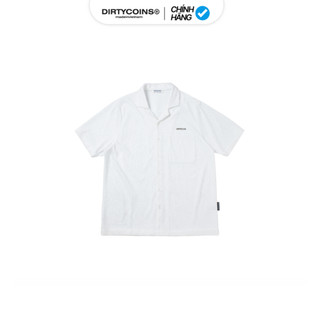 Áo sơ mi dirtycoins linen cuban shirt - white