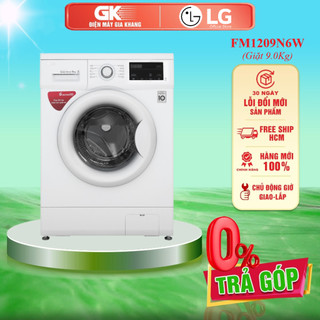 FM1209N6W - MIỄN PHÍ LẮP ĐẶT - Máy Giặt Cửa Trước LG Inverter 9Kg FM1209N6W - Bảo Hành Chính Hãng
