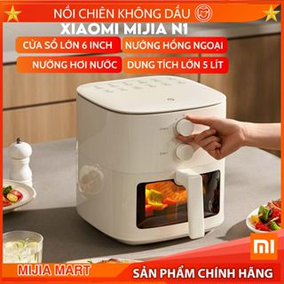 Nồi chiên không dầu Xiaomi Mijia N1 5 lít MAF11. Không cần lật, Cửa sổ quan sát lớn.