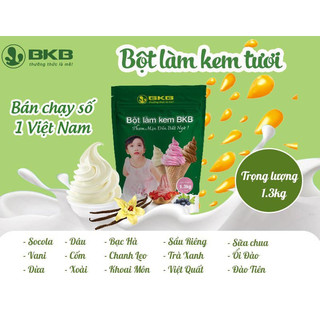 Bột làm kem tươi bkb các vị túi 1.3kg