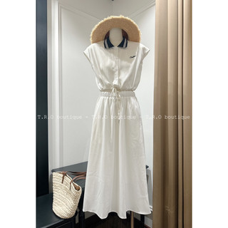 Set Váy Pha Cổ Cooline Rút Eo L1