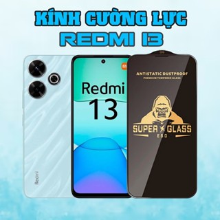 Kính cường lực Xiaomi Redmi 13 Super KK, bề mặt phủ nano hạn chế bám mồ hôi và dấu vân tay