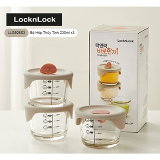 Bộ 3 hộp thủy tinh locklock dung tích llg508s3