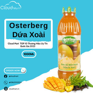 Sinh tố Osterberg Dứa & Xoài 1L- Mứt trái cây Cloudmart