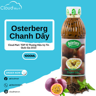 Sinh tố Osterberg Chanh Dây (Có Hạt) 1L- Mứt trái cây Cloudmart