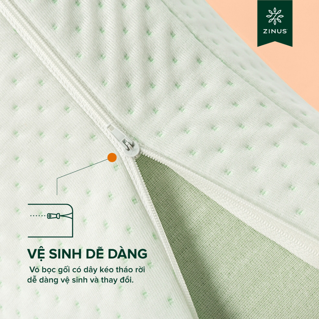 Gối Cao Su Non Kết Hợp Gòn Tơ Tằm - Dual Side Memory Foam Pillow | BigBuy360 - bigbuy360.vn