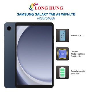 Máy tính bảng Samsung Galaxy Tab A9 Wifi/LTE (4GB/64GB) - Hàng chính hãng