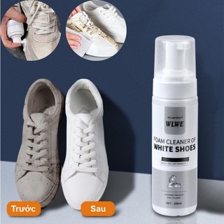 Chai Tẩy Rửa Giày WLWE. Chai tẩy rửa giày WLWE, bình xịt tạo bọt tuyết tẩy trắng giày dép