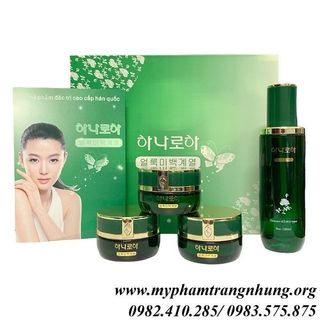 Bộ hoa cúc trắng da mờ nám tàn nhang hàn quốc