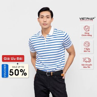 Áo polo nam việt pháp form luxury - thun dệt cao cấp, lịch lãm, sang trọng 17181#