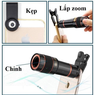 Len chụp hình Zoom 12x cho smartphone