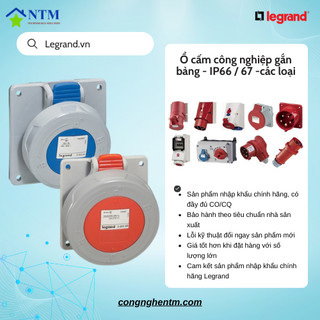 Ổ cấm công nghiệp gắn bảng - IP66 / 67 -các loại