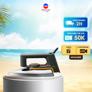 BÀN ỦI KHÔ PHILIPS HD1172 - 950W - Nhôm - 0.9kg - Ủi nhanh - Chống dinh - Núm xoay - Hàng chính hãng