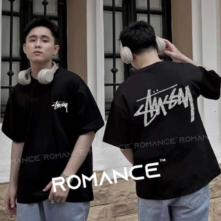 Áo phông nam nữ , áo thun stusi nam nữ basic kim tuyến full tag mác romance form rộng chất liệu 100% cotton hot 2024
