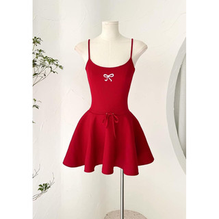 Đầm 2 dây phối nơ cho bé