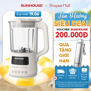 Máy Làm Sữa Hạt Đa Năng Sunhouse SHD5261 – Dung Tích 1L - 8 Chế Độ -  Độc lập 2 tính năng xay nấu - Chống Trào Tuyệt Đối