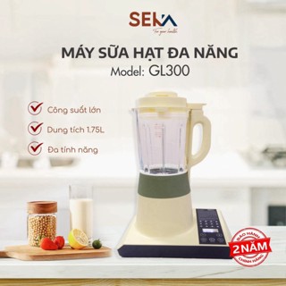 Máy làm sữa hạt SEKA GL300 dung tích 1,75 lít 12 chức năng xay nấu tiện ích, Bảo hành 12 tháng