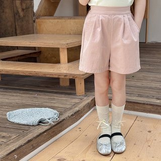Quần short kaki mềm bé gái