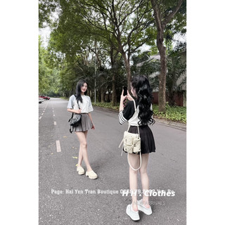 Set Áo Thom Chân Váy Xếp Ly Hot Hit