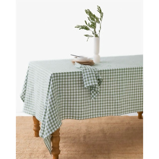 Khăn Trải Bàn Hoạ Tiết Caro Vintage - Có May Viền