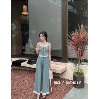 set bò bèo quần dài pha ren