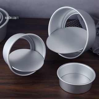 Khuôn Làm Bánh Bông Lan Nhôm Đúc Tròn Đế Rời 6inch -- 7inch -- 8inch