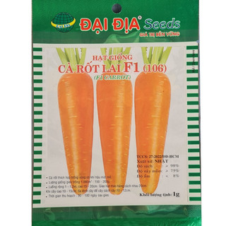 Hạt Giống Cà Rốt Lai F1 - Xuất xứ Nhật (gói 1g)