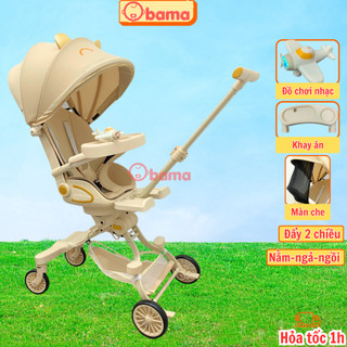 Xe đẩy cho bé gấp gọn m2, có khay ăn, đồ chơi nhạc, k8, k1 , 2 chiều, 3 tư thế, obama, xe đẩy m9, m8