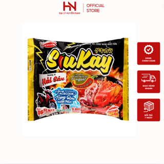 Combo 10 Gói Mì siêu cay Acecook, Mì SiuKay 127g / 1 gói có 2 vị bò và hải sản date mới nhất
