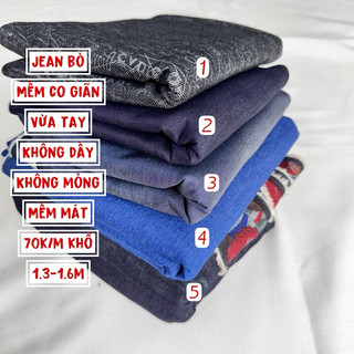 Vải Jean bò xuất dư mùa hè mềm mát