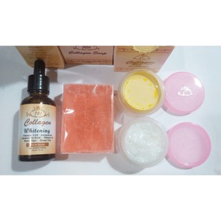 COMBO 4 MÓN SERUM VÀ KEM COLLAGEN PLUS VIT E dưỡng trắng da