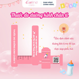 Thước đo đường kính chân ti (Tặng kèm Hướng dẫn chọn size phễu để mẹ kích sữa hiệu quả)