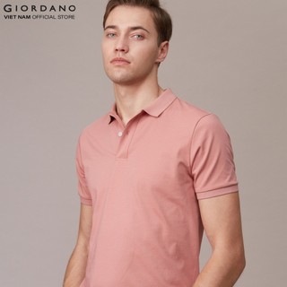 Áo thun nam có cổ trơn sorona polo giordano 01012234