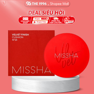  Phấn nước kiềm dầu lâu trôi Missha Velvet Finish cushion Đỏ Hồng 15 Hàn Quốc 