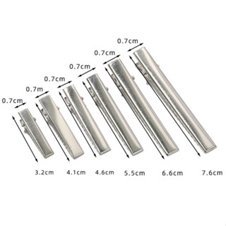  Kẹp tóc cá sấu trơn bằng kim loại 3cm-7cm  Set 5 cái  tạo điểm nhấn tôn vinh vẻ đẹp mái tóc phụ kiện thời trang hoàn hảo 