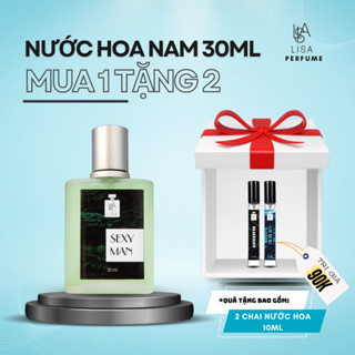 nước hoa nam,nữ lisaperfume chính hãng 30ml-50ml (mua 1 tặng 2)  lâu 6-8h mùi thơm nhẹ nhàng.
