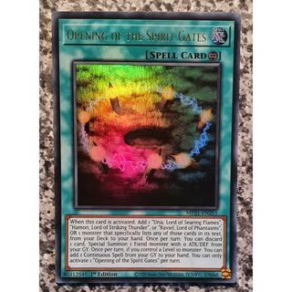 [ Dưa Hấu Yugioh ] Lá bài thẻ bài Opening of the Spirit Gates – ultra Rare - Tặng bọc bài nhựa bảo quản