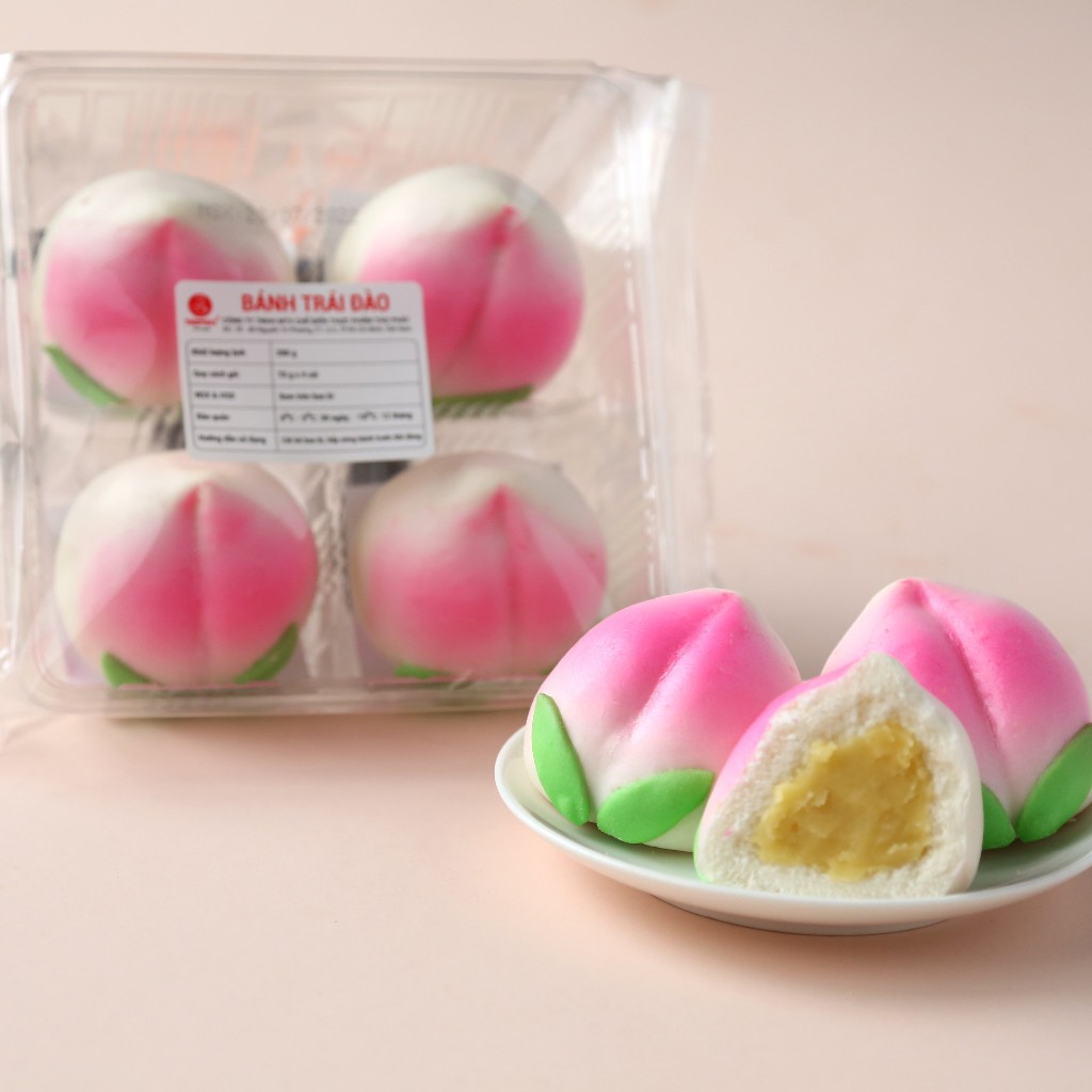 [GIAO HOẢ TỐC] Bánh Bao Thọ Phát Trái Đào